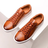 Leren vrijetijdssneakers voor heren