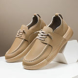Gladleren herensneakers
