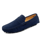 Suède hereninstappers in bootschoenstijl