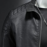 Premium slanke leren herenjas