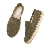 Suède espadrilles voor heren