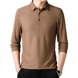 Elegante herenpolo met lange mouwen