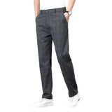 Geruite stretch herenbroek