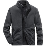 Warme katoenen fleece herenjas