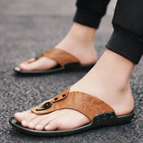 Nette leren herensandalen