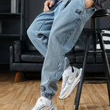 Herenjeans in joggingmodel