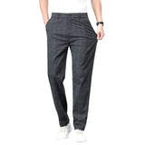 Geruite stretch herenbroek
