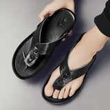 Nette leren herensandalen
