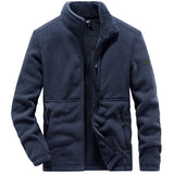 Warme katoenen fleece herenjas