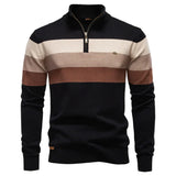 Bram herenpullover met opstaande kraag