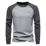 Thijs herenshirt met lange raglanmouwen