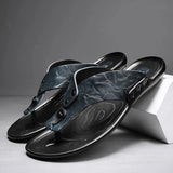 Nette leren herensandalen