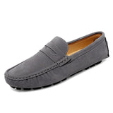 Suède hereninstappers in bootschoenstijl