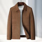 Elegante geweven herenjas