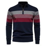 Bram herenpullover met opstaande kraag