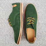 Suède oxfordschoenen voor heren