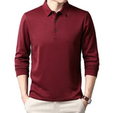 Elegante herenpolo met lange mouwen