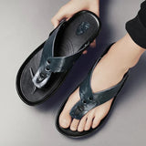 Nette leren herensandalen