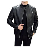 Elegante slanke leren herenjas