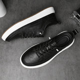 Elegante leren herensneakers