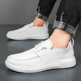 Gladleren herensneakers
