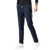 Slim-fit herenbroek van katoenmix
