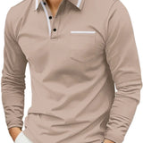 Casual gebreide herenpolo