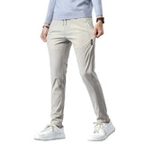 Slim-fit herenbroek van katoenmix