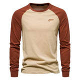 Thijs herenshirt met lange raglanmouwen