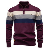 Bram herenpullover met opstaande kraag