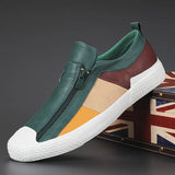 Leren herenschoenen met rits