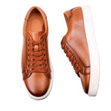 Leren vrijetijdssneakers voor heren