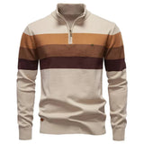 Bram herenpullover met opstaande kraag