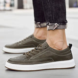 Elegante leren herensneakers