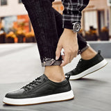 Elegante leren herensneakers