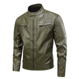 Retro leren herenjas