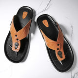 Nette leren herensandalen
