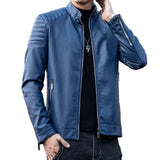 Premium slanke leren herenjas