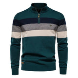 Bram herenpullover met opstaande kraag