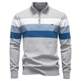 Bram herenpullover met opstaande kraag