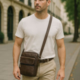 Eppo leren crossbodytas voor heren
