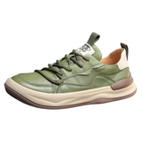 Leren herenschoenen met dikke zool