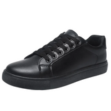 Elegante leren herensneakers in ingetogen stijl