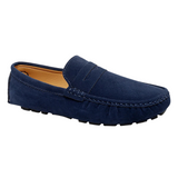 Suède hereninstappers in bootschoenstijl