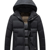 Elegante fleece herenhoodie
