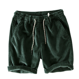 Getailleerde korte ribbroek voor heren