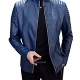 Premium slanke leren herenjas