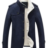Elegante herenjas van fleecemix