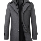 Elegante wollen winterjas voor heren