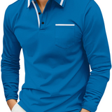 Casual gebreide herenpolo